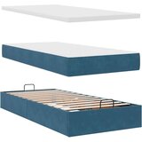 vidaXL Okvir kreveta s madraca tamnoplavi 90x190cm baršunasti | shoptok.hr
