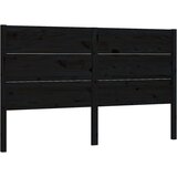  Uzglavlje crno 206 x 4 x 100 cm od masivne borovine | shoptok.hr