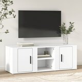 TV ormarić bijeli 100 x 31,5 x 35 cm od konstruiranog drva | shoptok.hr