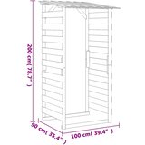 Pergole s krovom 6 kom 100 x 90 x 200 cm impregnirana borovina | shoptok.hr