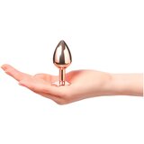 Dorcel Diamond Plug S - aluminijski analni dildo - mali (ružičasto zlato) | shoptok.hr