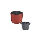 Prosperplast Milly DBML240 okrasna posoda za cvetje z vložkom 24 cm &amp;ndash; bakrena Slike