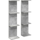 Polica na zidu 2 kom. Betonska siva 25 x 15 x 100 cm | shoptok.hr