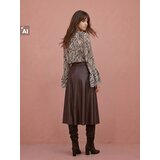 Sinsay Midi suknja od umjetne kože | shoptok.hr