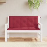 vidaXL Blazina za vrtno klop 2 kosa vinsko rdeča oxford tkanina | Shoptok.si