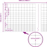 vidaXL Ograda za polje 1.5x50 m od pocinčanog čelika | shoptok.hr