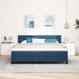 Box Postelja z vzmetnico z vzmetnico Modra 180 x 200 cm blago, (5000142060) | Shoptok.si