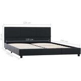  Okvir za krevet od umjetne kože crni 120 x 200 cm | shoptok.hr