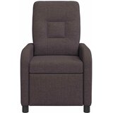  Fotelja s nagibom Tamno smeđa Tkanina | shoptok.hr