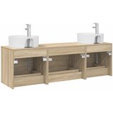  Set ormarića za kupaonicu 3 kom. Hrast sonoma Smeđa 62,5 x 44,5 x 50 cm | shoptok.hr