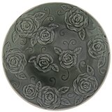 Antic Line Temno zelen dekorativni krožnik Roses, ⌀ 25,5 cm Cene