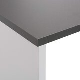  Barski stol s 2 stolne ploče bijelo-sivi 130 x 40 x 120 cm | shoptok.hr