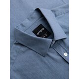 Ombre Men's SLIM FIT shirt in decorative fabric with pocket - blue OM-SHCS | Eponuda.ba
