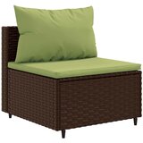  4-dijelni set vrtnih sofa od poliratana s jastucima smeđi | shoptok.hr