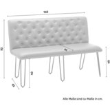 Bessagi Home Klop Ivie, Sivorjava, Videz Usnja | Shoptok.si