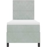  s opruga kutije Svijetlo siva 80 x 200 cm Baršun | shoptok.hr