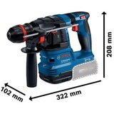 Bosch PROFESSIONAL akumulatorsko vrtalno kladivo GBH 18V-22 X, 0611924102 | Shoptok.si