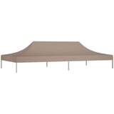 Krov za šator za zabave 6 x 3 m smeđe-sivi 270 g/m² | shoptok.hr