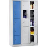 Wolf omara za perilo, vxšxg 1800 x 350 x 500 mm, 5 predelkov, svetlo siva / svetlo siva | Shoptok.si