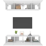  TV ormarići 4 kom bijeli 80 x 30 x 30 cm od konstruiranog drva Bijela | shoptok.hr