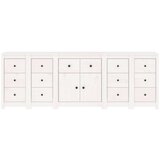  Komoda bela 230x35x80 cm trdna borovina, (20806518) | Shoptok.si