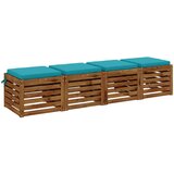  Jastučići za sjedenje SOEST 4 kom. 100% poliester Tirkizna | Shoptok.si