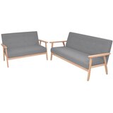  2-dijelna garnitura od tkanine svijetlosiva | Eponuda.com