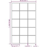  Zidna ogledala 3 kom crna 100x60 cm metalna | Eponuda.ba