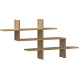  Zidna polica boja hrasta 124,5x18x60,5 cm konstruirano drva | Eponuda.com