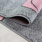 Ben'n'jen Ružičasti/sivi dječji tepih 120x170 cm Kids – | shoptok.hr
