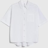 Marisse White Short-Sleeved Collared Shirt | Shoptok.si