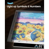 ARTDOT led svetlobna plošča za delo pri diamantnem slikanju, risanju - A3 format odprta embalaža | Shoptok.si