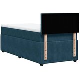 Box spring krevet s madracem plavi 80 x 200 cm baršunasti | shoptok.hr