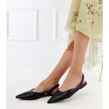 Gemre Black flat heel pumps Keliya Cene