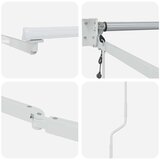 Nadstrešnica Bijelo 3 x 2 5 m Metal | shoptok.hr