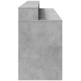  Radni stol s LED svjetlima sivi 200x55x91 cm konstruirano drvo | shoptok.hr