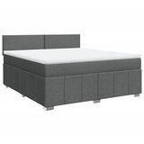 Maison Chic Box spring postelja - Vzmetna postelja z vzmetnico temno siva 180x200 cm blago SL24072, (21891431) | Shoptok.si