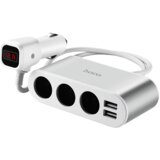 hoco. pama avtoadapter 3x vhod avto 12/24V in z 2x usb vhod 2,1A | Shoptok.si