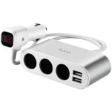 pama avtoadapter 3x vhod avto 12/24V in z 2x usb vhod 2,1A