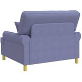  XXL fotelja s jastucima Traper plava Tkanina - Trapere plave boje 85 cm | shoptok.hr