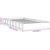  Okvir za krevet od masivnog drva 75 x 190 cm mali | shoptok.hr