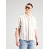 Only & Sons Srajca 'ONSTES' temno bež / bela | Shoptok.si