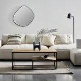 MID.YOU klubska miza, črna, barve hrasta | Shoptok.si