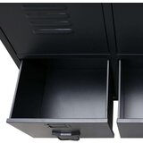  Ormar od metala u industrijskom stilu 67 x 35 x 107 cm crni | shoptok.hr