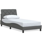  Okvir za krevet bez madraca tamnosivi 90x190 cm od tkanine | shoptok.hr