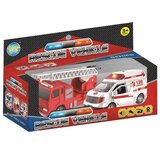 Magic Toys Rescue Vehicle vatrogasno vozilo i hitna pomoć sa svijetlom i zvukom | shoptok.hr