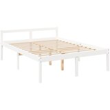  Krevet za starije s uzglavljem bijeli 160x200 cm masivnog drva | shoptok.hr