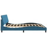  Posteljni okvir z vzglavjem moder 200x200 cm žamet, (21086486) | Shoptok.si