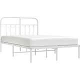  Metalni okvir za krevet s uzglavljem bijeli 120x200 cm | Eponuda.ba
