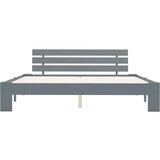  Posteljni okvir siv iz trdne borovine 160x200 cm, (20645348) | Shoptok.si